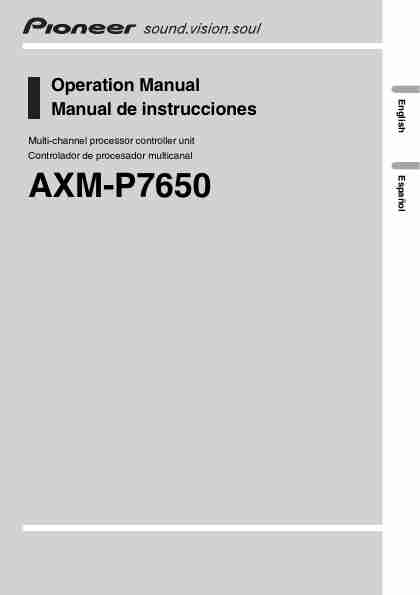 Pioneer Stereo System AXM-P7650-page_pdf